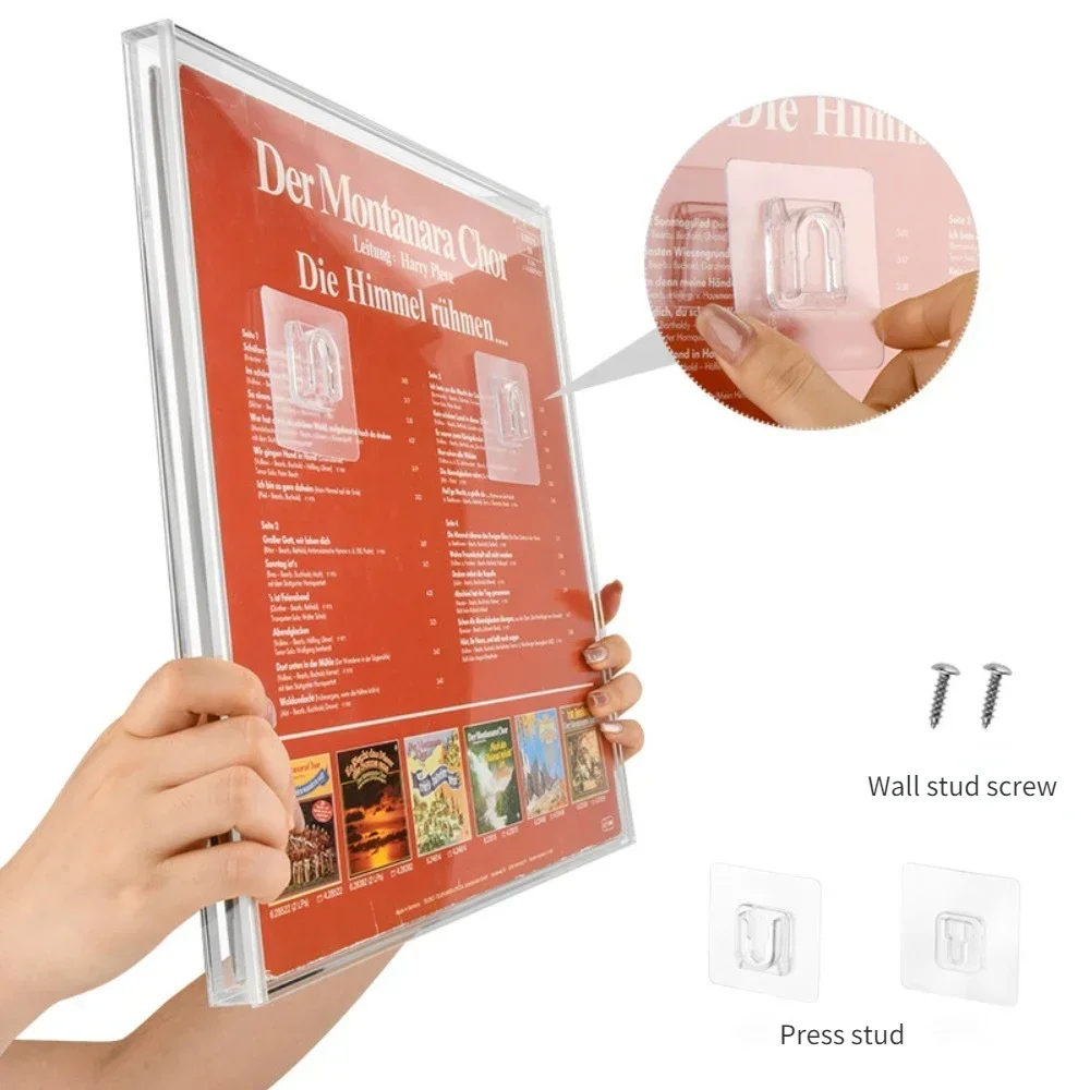Прозрачные настенные полки для хранения вещей акриловые дисплеев LPs современные