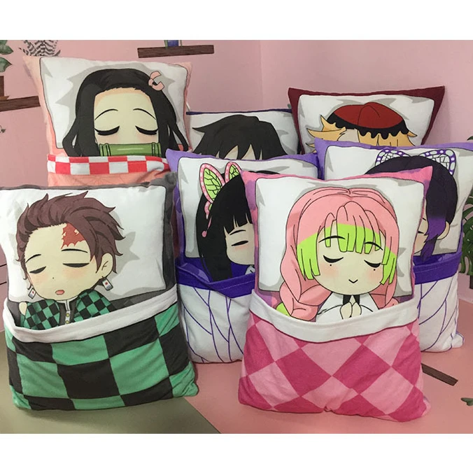 

Anime Kamado Nezuko Plush Pillow Anime Characters Toys Doll Throw Pillows Home Car Decoration,Birthday Gift for Boys Girls Fans