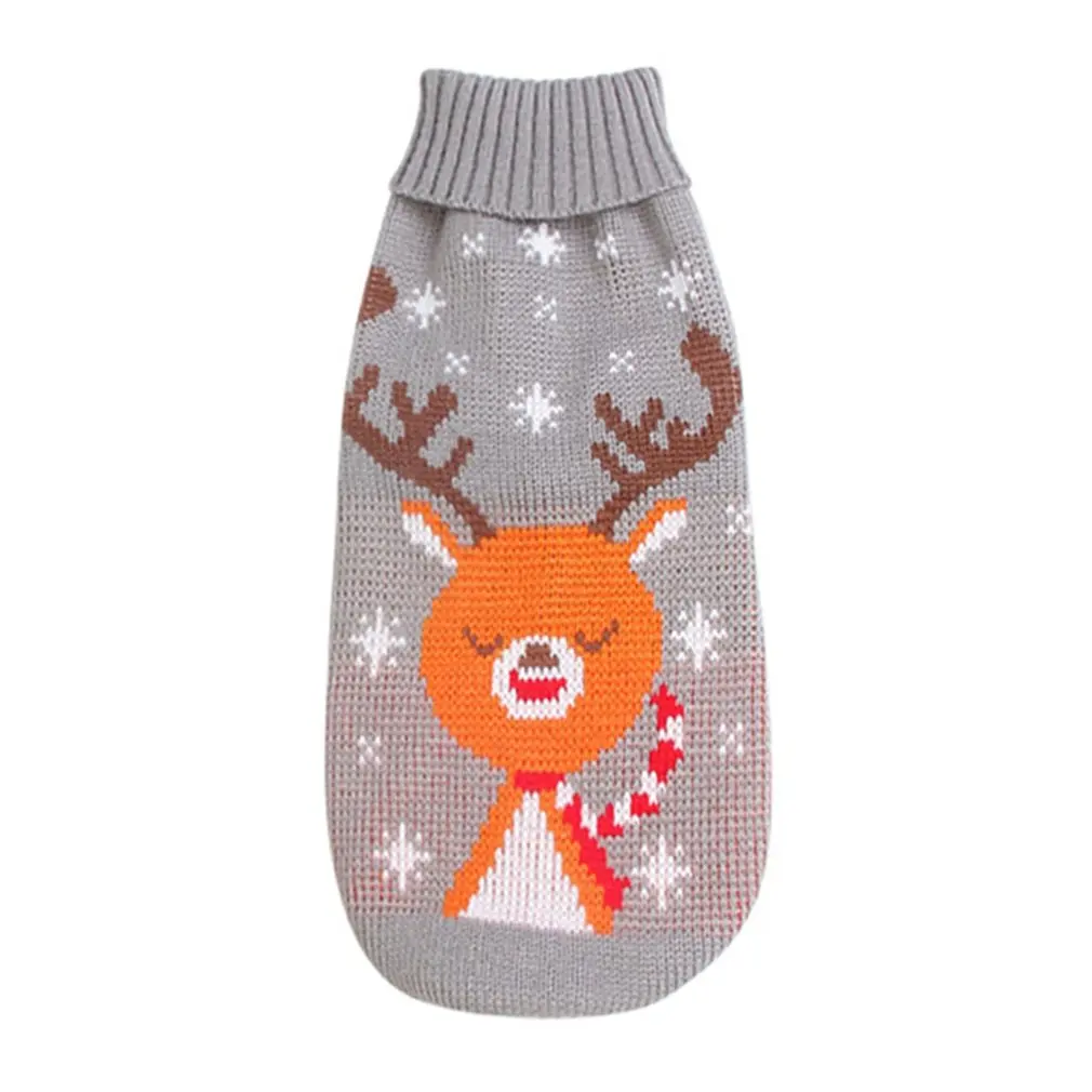 

Dog Knitted Sweater Autumn And Winter Warm Elk Sweater For Christmas For Schnauzer Teddy Small And Medium Puppies Clothing