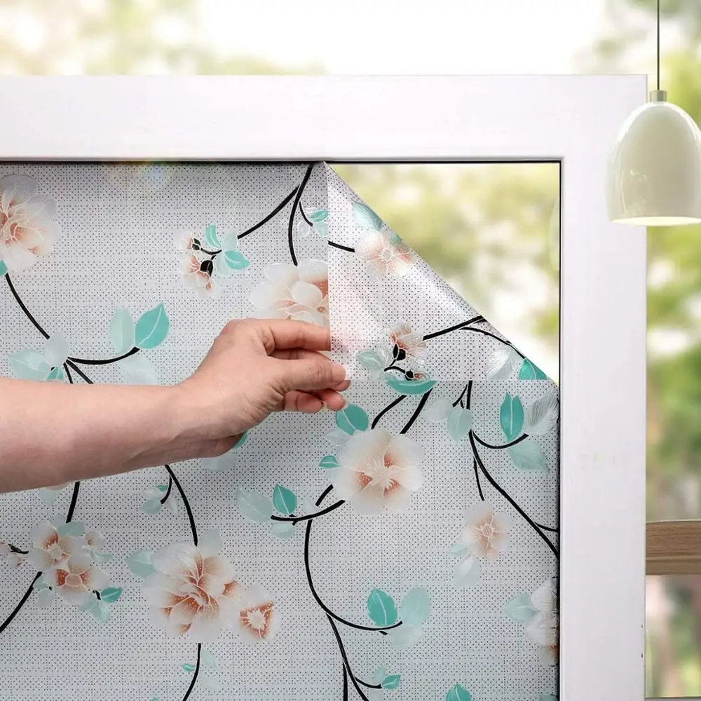 2 метра окрашенная фотопленка статическая липкая не клейкая Защитная пленка для защиты от УФ-лучей контроль тепла