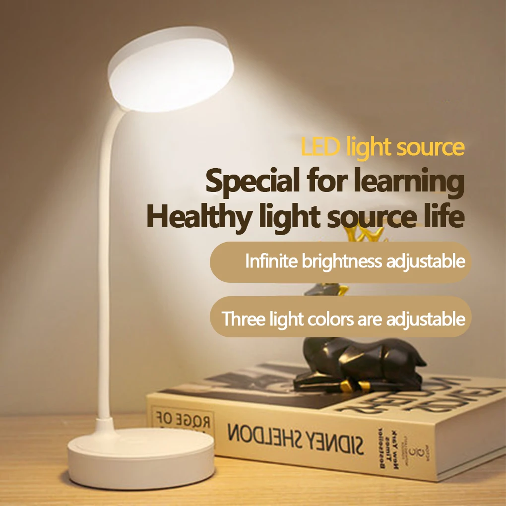 

LED Desk Lamp Dimmable Rechargeable School Table Reading Study Night Light