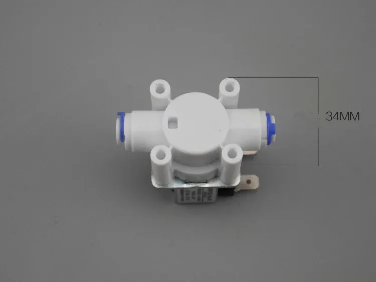 Пластиковый соленоид 12 В нормальное закрытие шланг 1/4 дюйма 3/8 быстрая