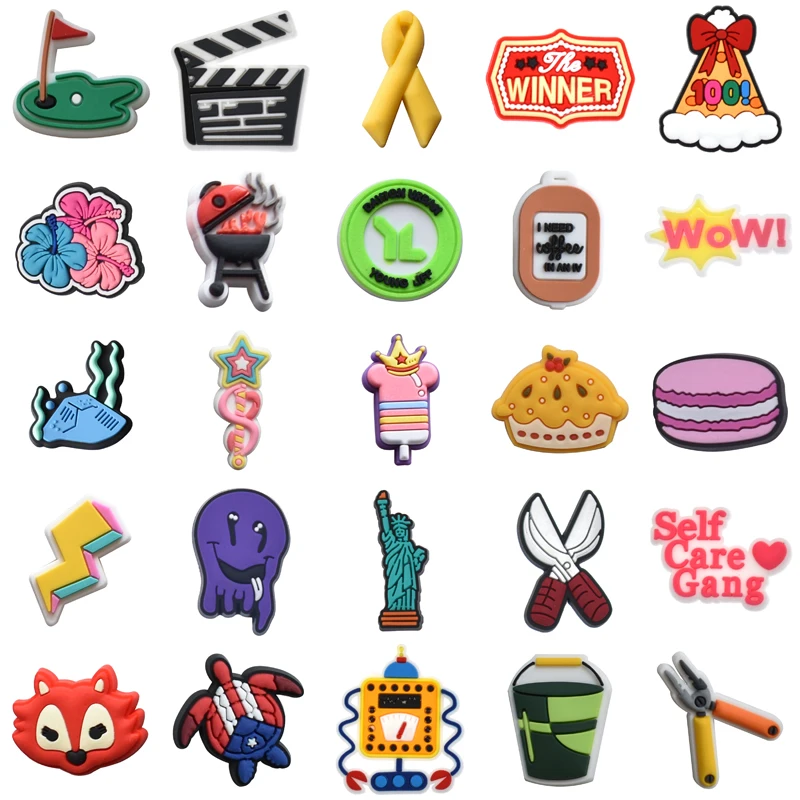 

Girl Women Charm Para Pins Decorations for Crocs Set Jeans Shoes Accessories Boy Men Gifts Kids Wholesale Bulk Shoe Charms Packs