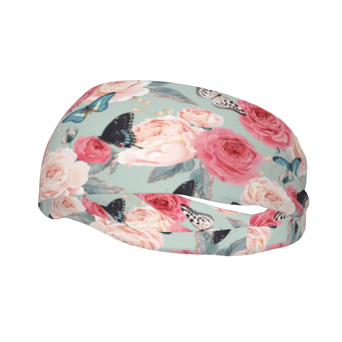 

Эластичная спортивная повязка на голову с цветами и бабочками для мужчин и женщин