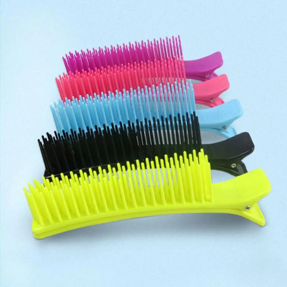 

2pcs Professional Ladies Salon Fixed Hair No Bend Hair Plastic Hair Clip Makeup No Crease Hair Clip Hairdressing Styling Tools