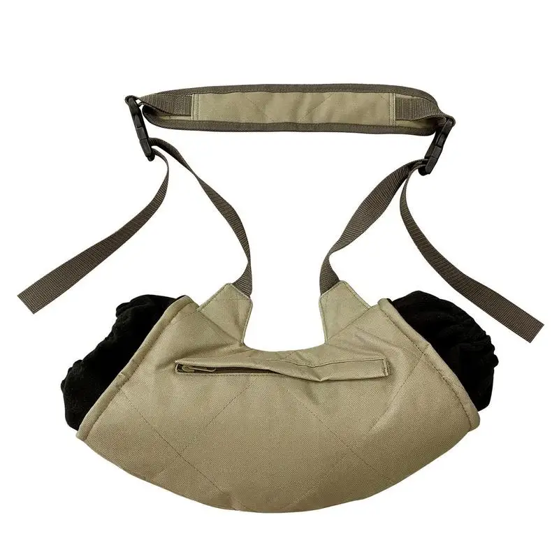 

Outdoor Winter Hand Warmer Pouch Camouflage Hunting Gloves Warm Non-slip Fishing Gloves With Adjustable Shoulder Straps Unisex