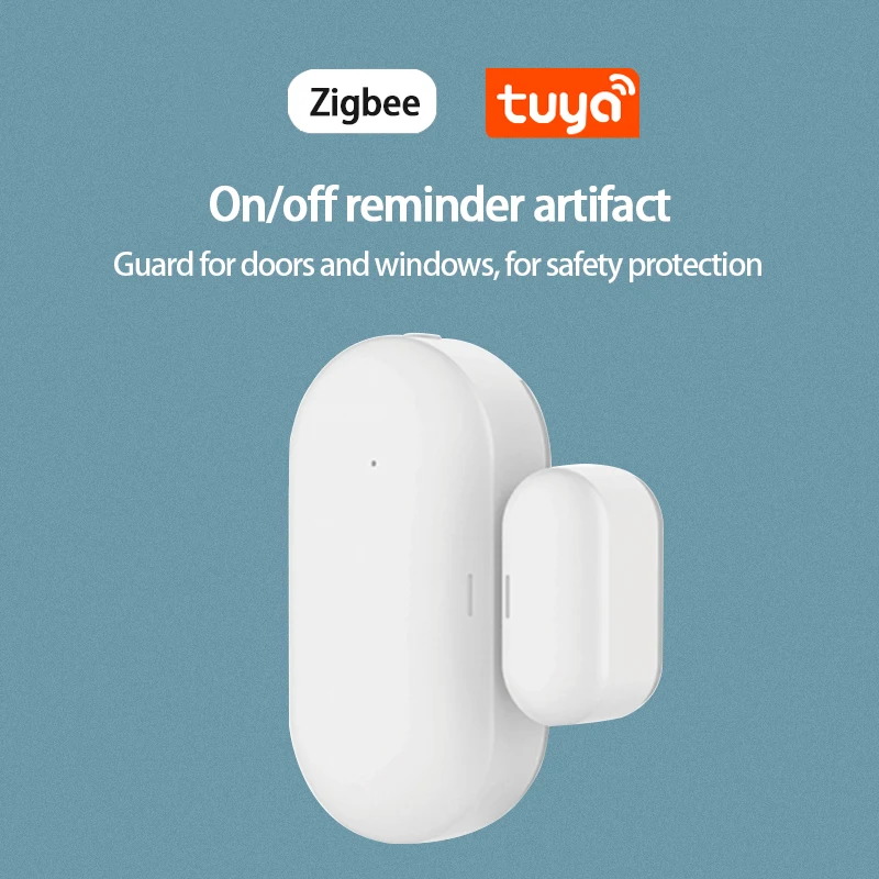 

Tuya Smart zigbee Door Window Sensor Wireless Connection Smart Mini door sensor Smart home Door Open/Closed Detectors