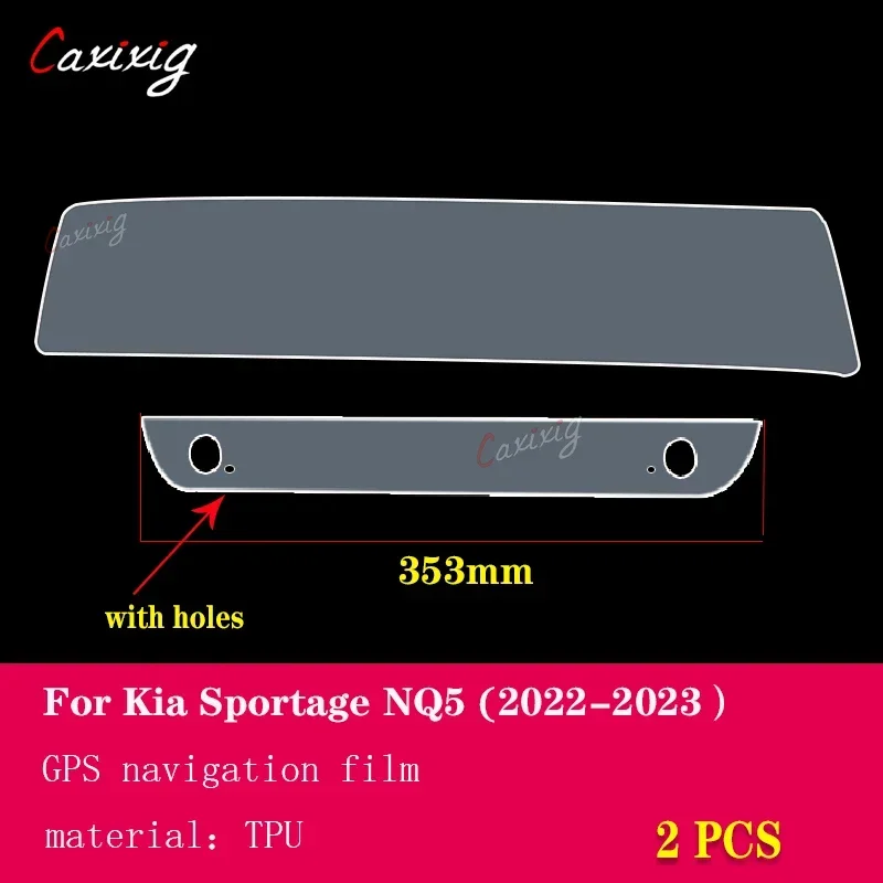Фото Для KIA Sportage NQ5 2022-2023 автомобильная GPS-навигация защитная пленка для ЖК-экрана ТПУ защитная пленка против царапин аксессуары №4