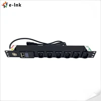 19 inch 1u 6 outlets intelligent metered pdu with smart power meter power distribution unit 85%e2%80%93265v ac 10ka surge protection