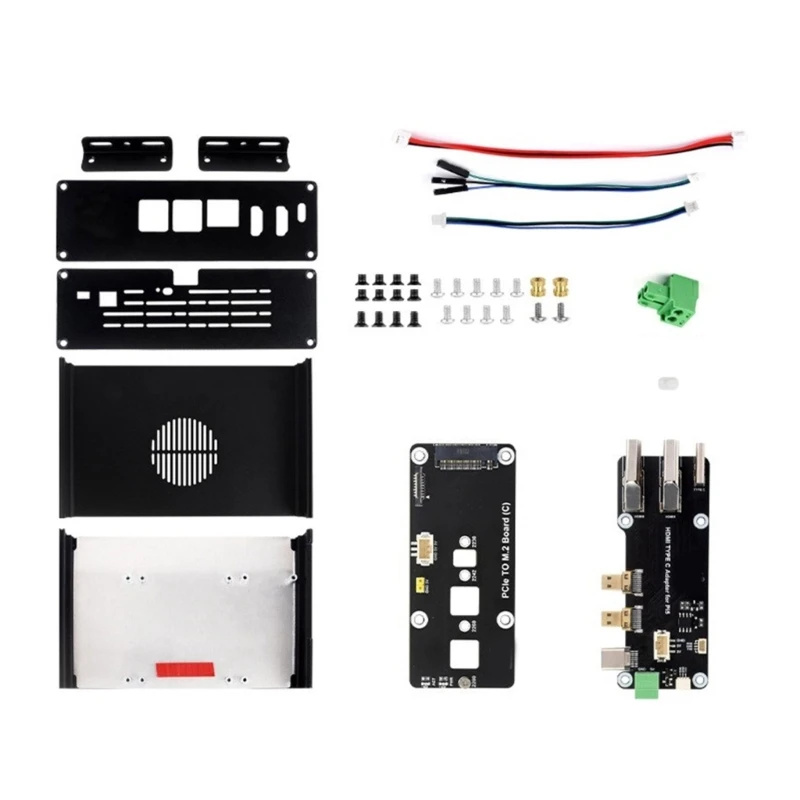 Алюминиевый корпус для RPi 5 с расширением PCIE Ethernet USB3.2