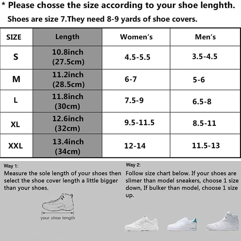 2 пары водонепроницаемые чехлы для обуви из ПВХ