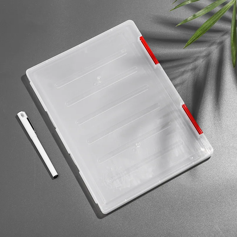 

Пластиковая прозрачная коробка для файлов А4