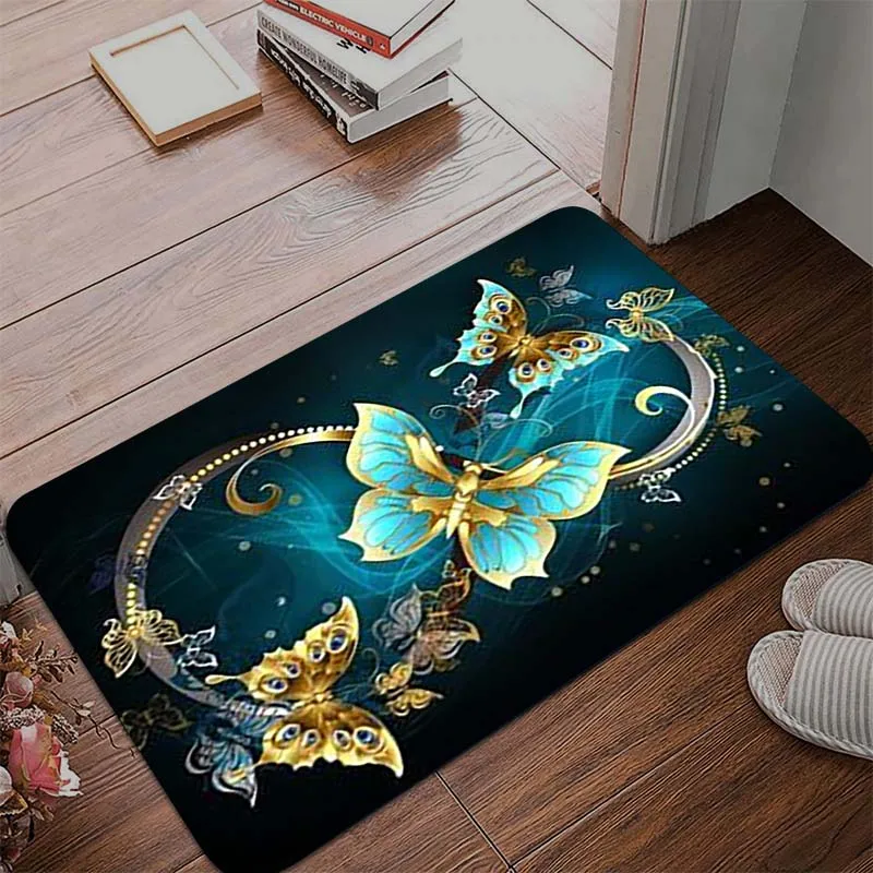 

Декоративные коврики в виде бабочек для гостиной, мягкие коврики для ванной комнаты, декоративные коврики для спальни, дверные коврики, ков...