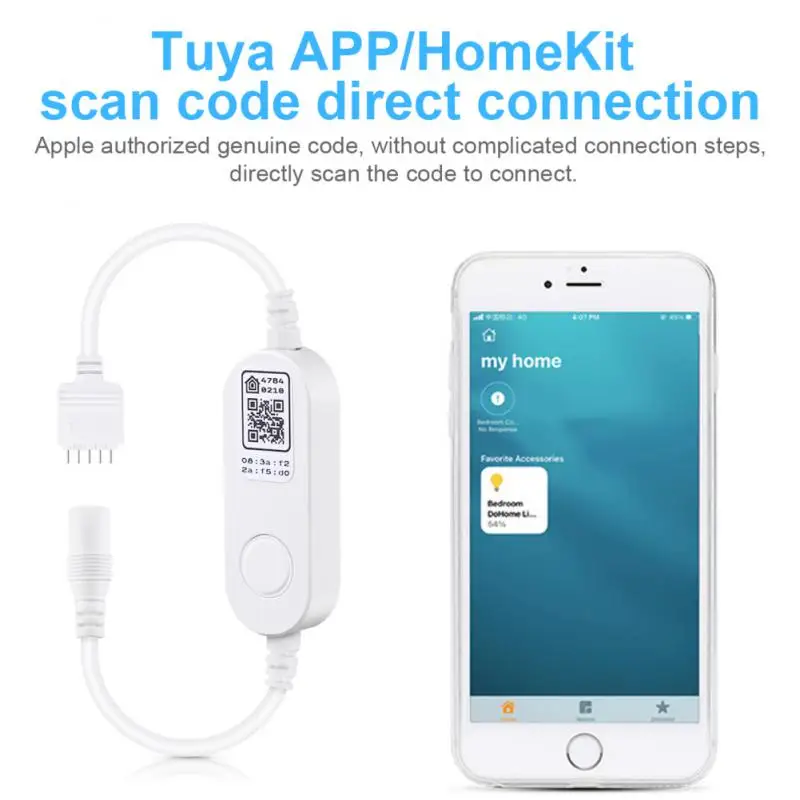 

Светодиодная лента RGBW RGBWW, новейший контроллер освещения для умного дома Apple, 12 В постоянного тока, Wi-Fi, работает с Alexa Google Home