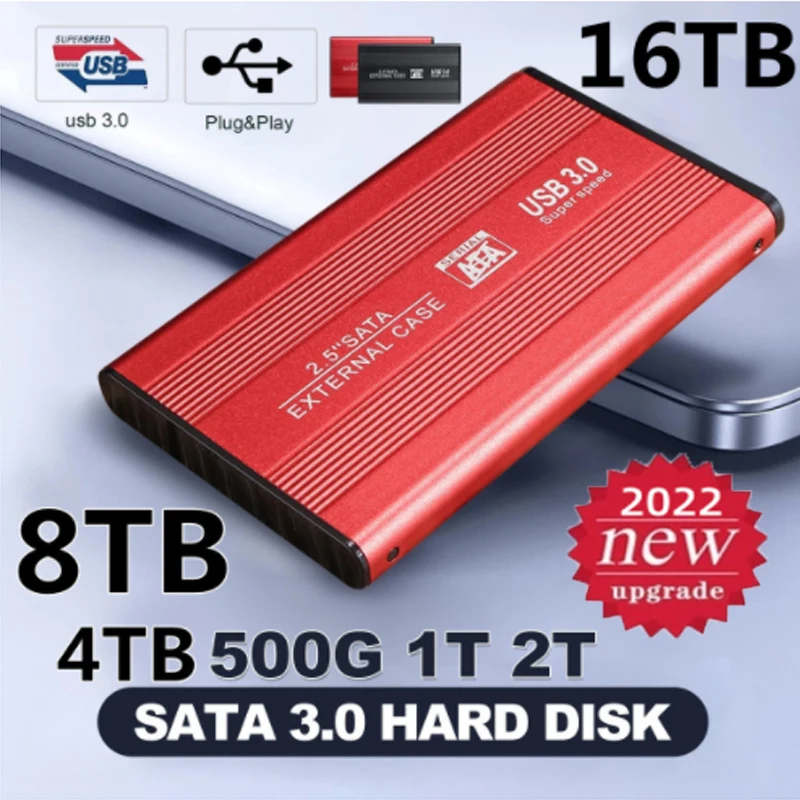 

2022 New Hot Selling 100% Original SSD12TB 500GB Usb3.0 Removable Metal Mechanical Large Capacity Mobile Hard Disk High Speed
