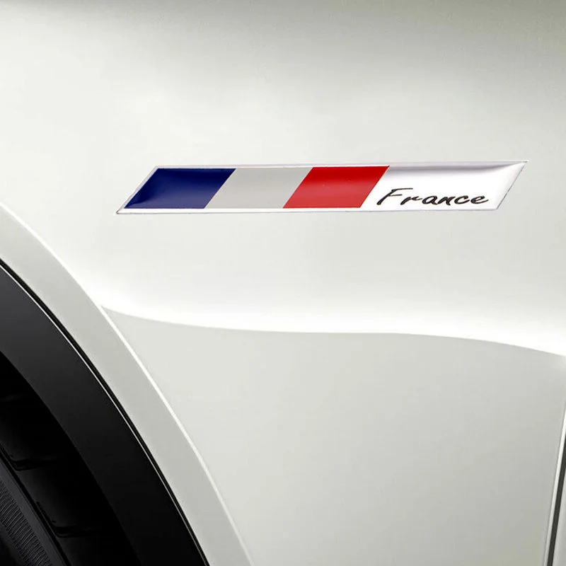Французский Флаг Эмблема Значок Наклейка для Автомобиля из 3D Алюминия для Peugeot 206 306 307 408 2008 5008 Citroen Sega Renault и других.