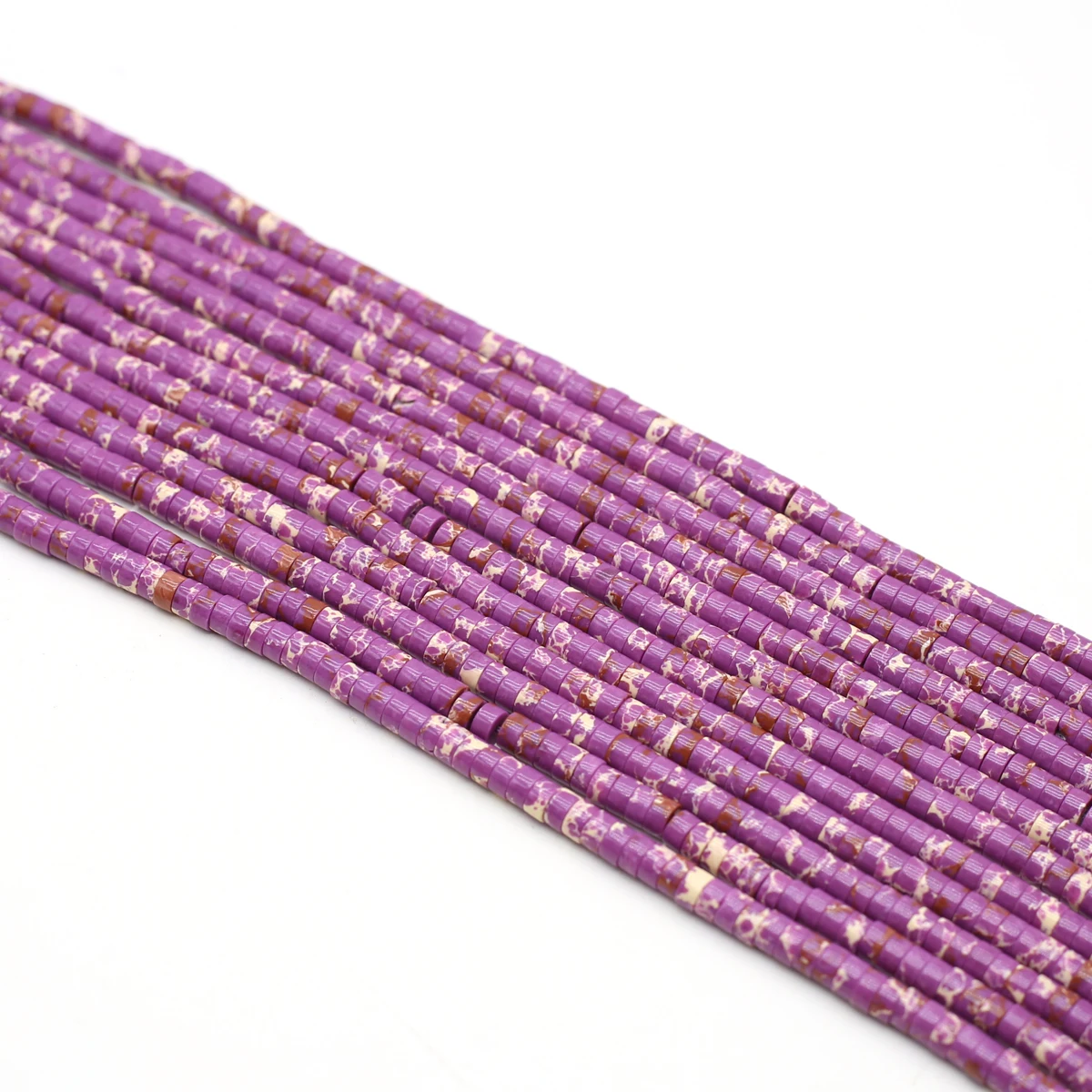 

2x4mm Natural Stone Beads Round Flat Slices Purple Emperor Stone Imperial Jasper Loose Spacer Beads for Jewelry Making DIY 38cm