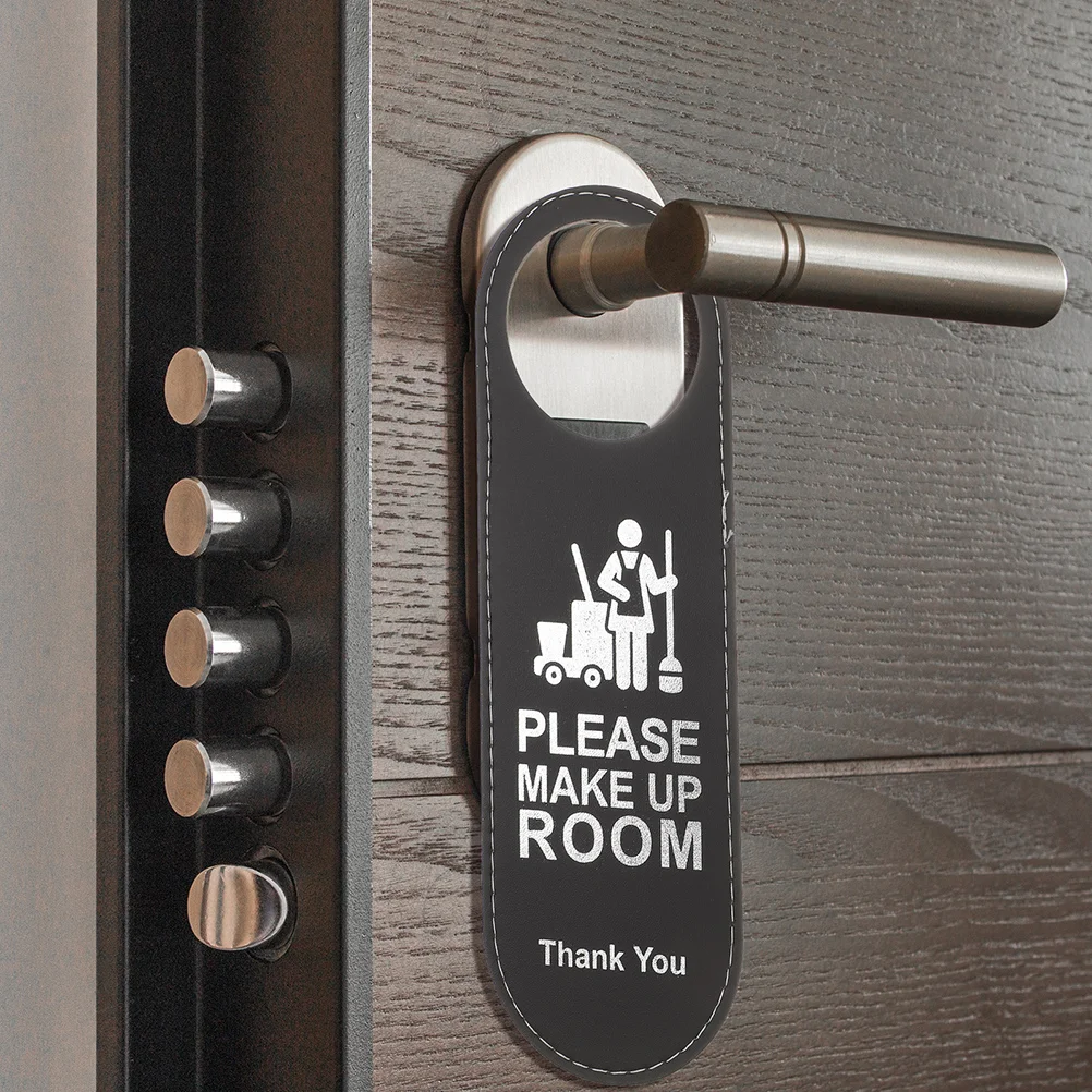 

4 Pcs Hotel Supplies Door Sign Office Not Disturb Knob Hanging Signs Make Room