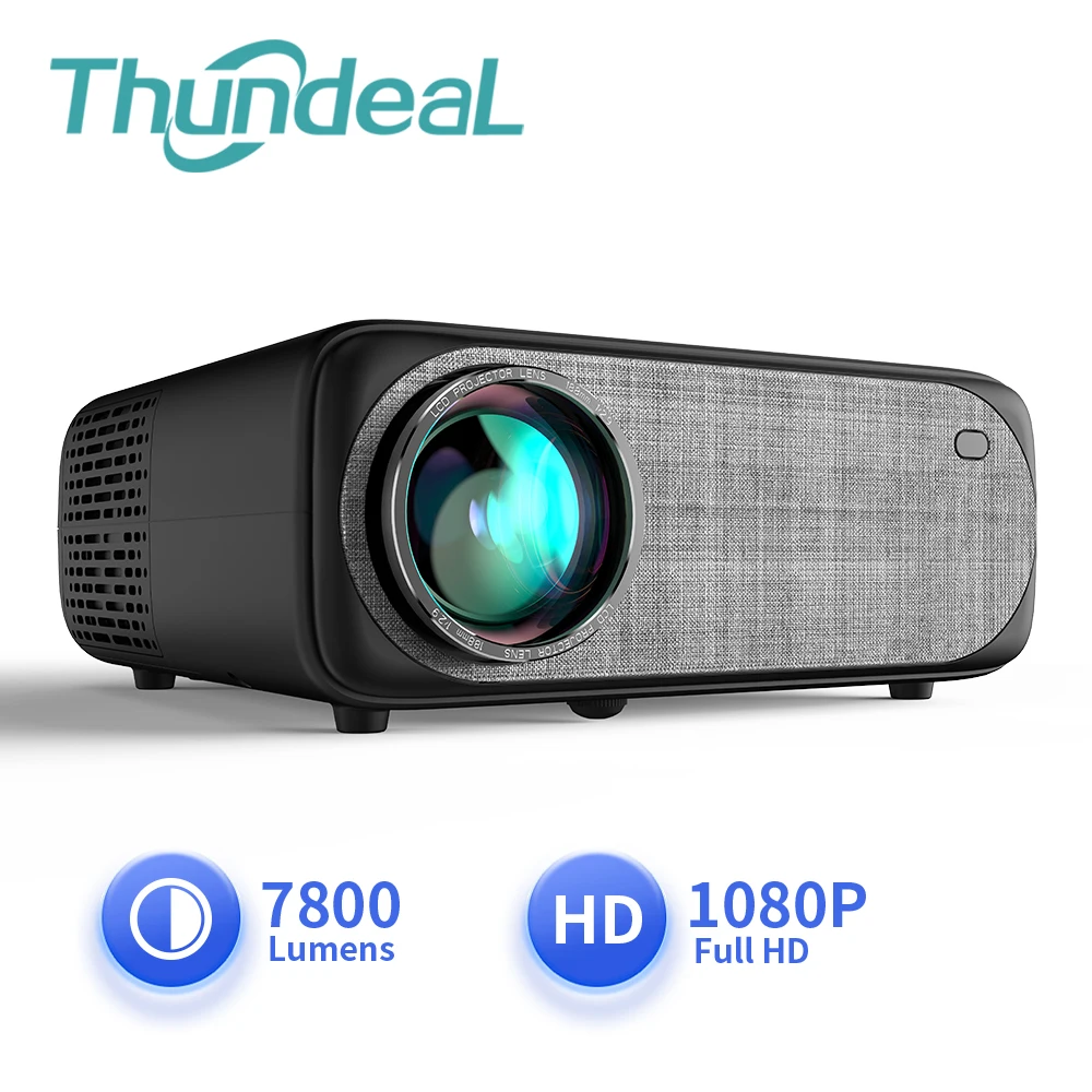 ThundeaL Full HD 1080P Projector TD97 LED Projector Video 3D Proyector Big Screen Home Theater 4K Movie Cinema Phone Beamer
