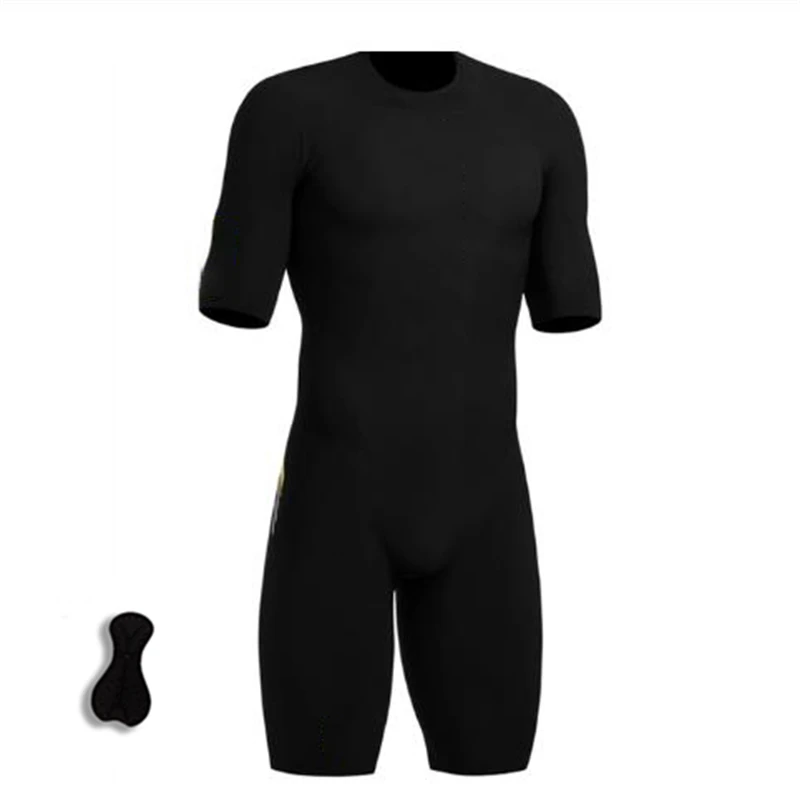 

Cycling Short Sleeves Mountain Bike Triathlon Jumpsuit, Breathable Men's Gel Padded Bike Bib Triathlon Man Pro Bicycle Wear Suit