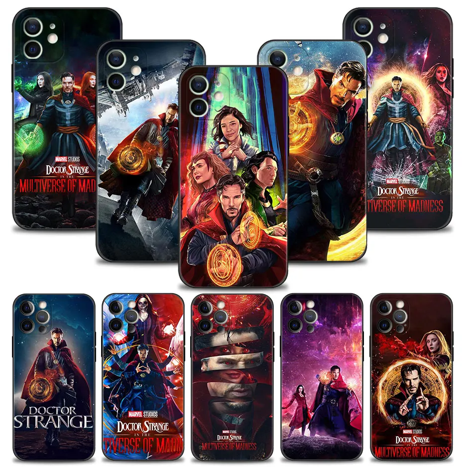 

Phone Case For Apple iPhone 11 12 13 14 Pro Mini X XR XS Max 6 6S 7 8 Plus 5 5S SE 2022 Cover Marvel Loki Wanda Doctor Strange