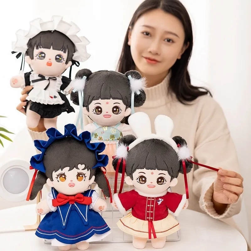 

Kawaii Maid Lolita Plush Toy Cotton Festival Princess Mascot Soft Sofa Cushion Cute Character Gifts Collection Home Decor