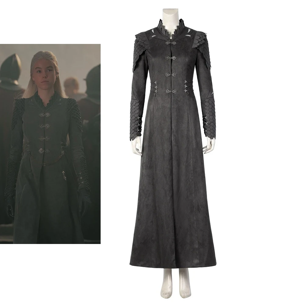 Костюм для косплея Rhaenyra из сериала черная униформа верховой езды костюм на