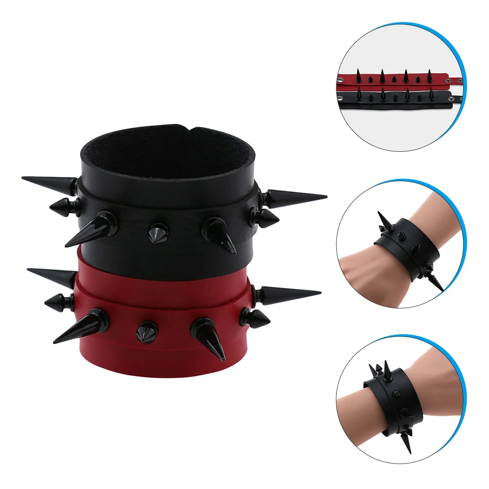 

Браслет с заклепками и шипами для мужчин, мужская цепочка на запястье в стиле панк, Декор