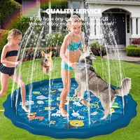 kids pet water spray pad summer beach inflatable swimming pool outdoor lawn cooling game pad childrenstoy learning splashbacks
