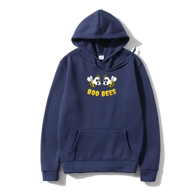 

Halloween Boo Bees Ghost Matching Couples Family Funny Pullover Camisas Men Family Cotton Men's Hoody Casual New Arrival Hoody