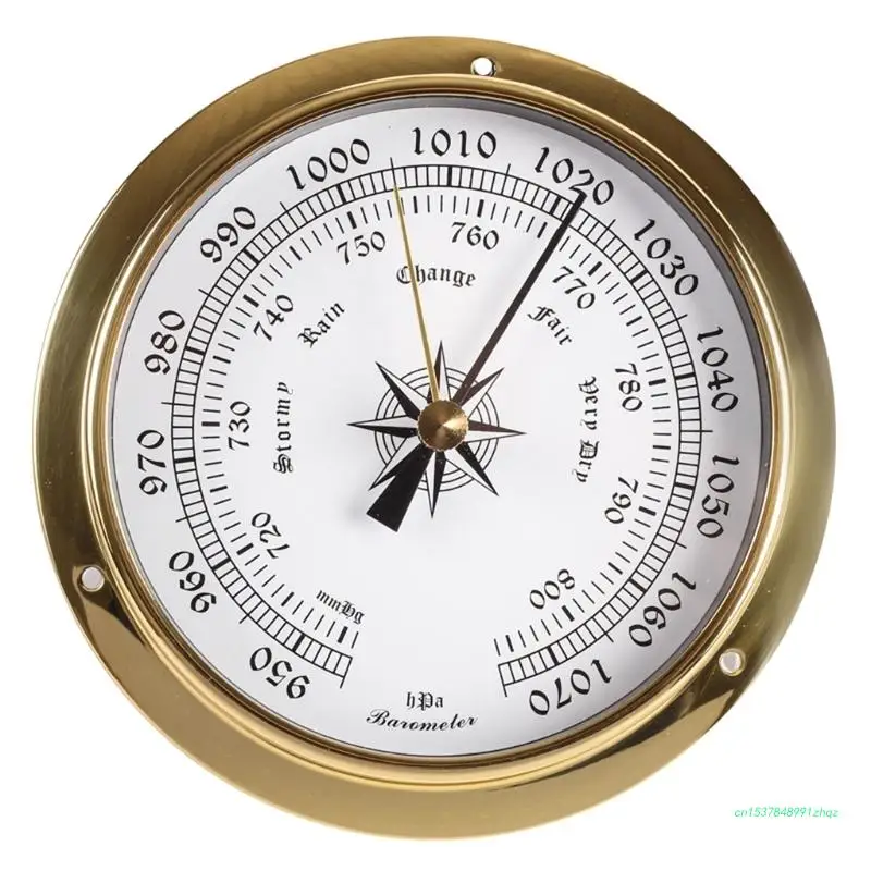 

Wall Mounted Thermometer Hygrometer Barometer Watch Tidal Clock Weather Station