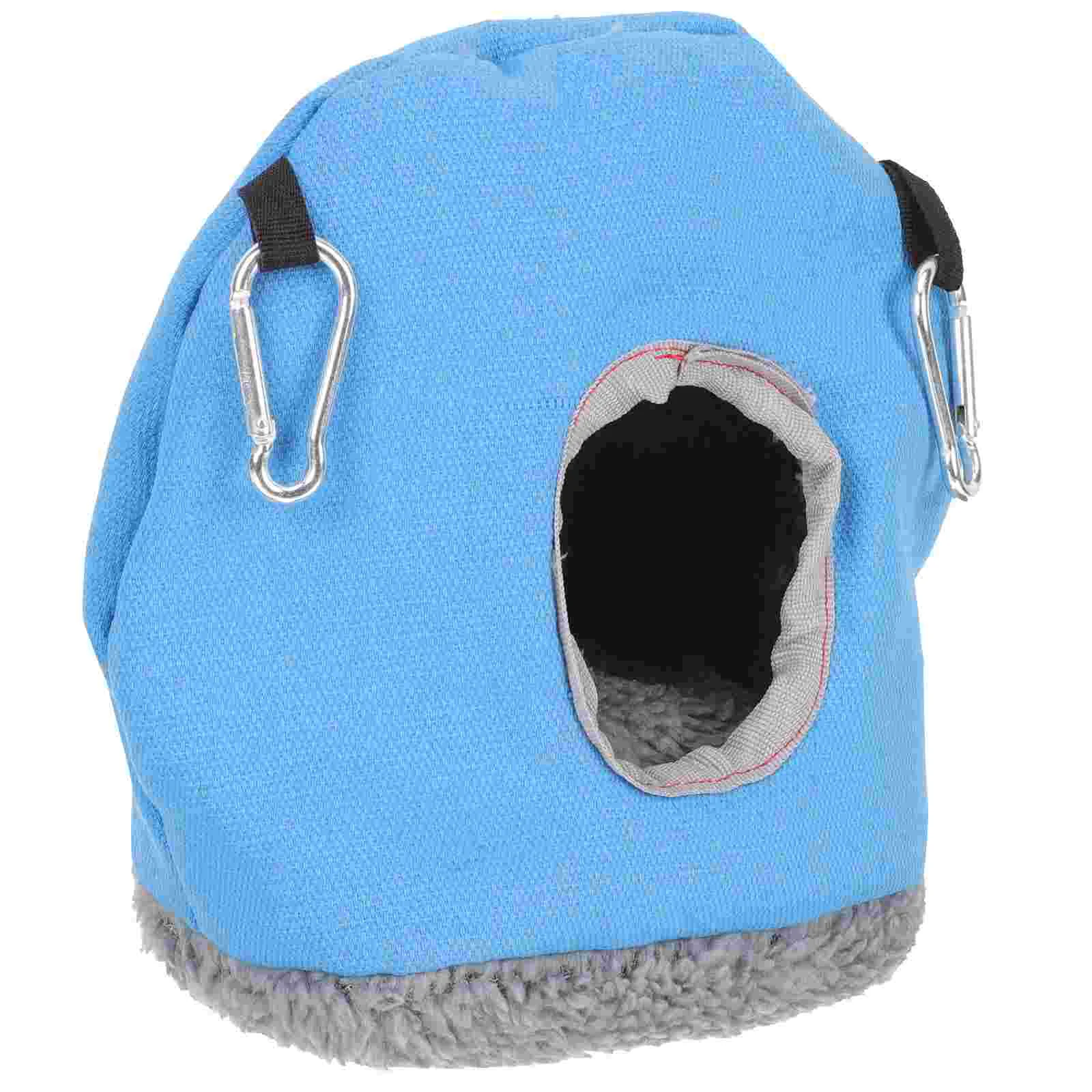 

Bird House Parrot Hamster Hammock Box Hut Hanging Nesting Purple Cave Bed Winter Gliders Hideaway Breeding Cockatiel Outside