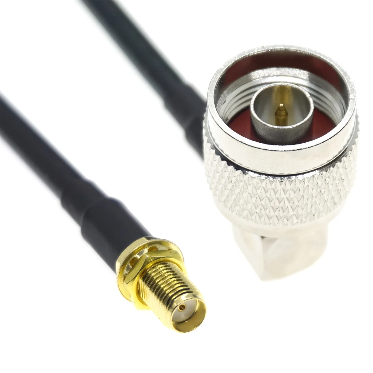 

SMA male Right Angle to N male 90 Degree RG58 RF Coaxial Cable Antenn Wifi jumper Brass 50ohm 20CM 30CM 50CM 72CM 1M 2M 4M