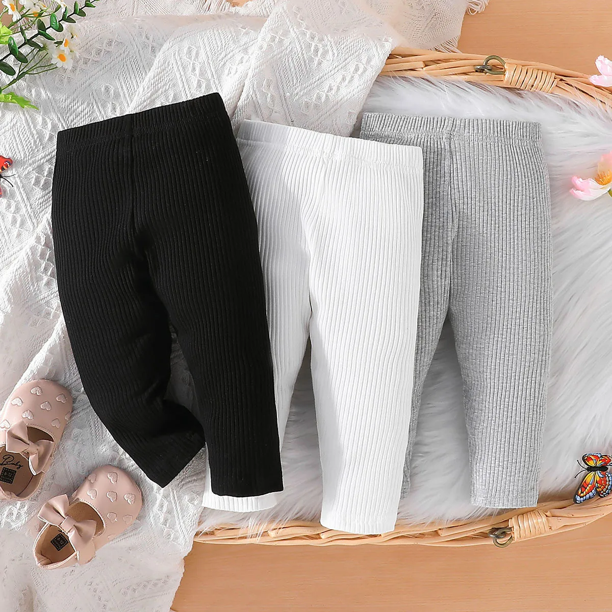 Модные весенне-осенние индивидуальные штаны для мальчиков и девочек трехцветные