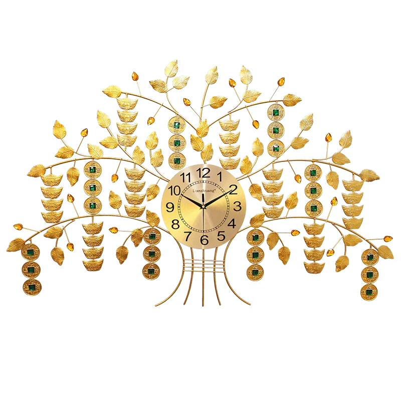 Современные настенные часы для гостиной светодиодные Большие механические