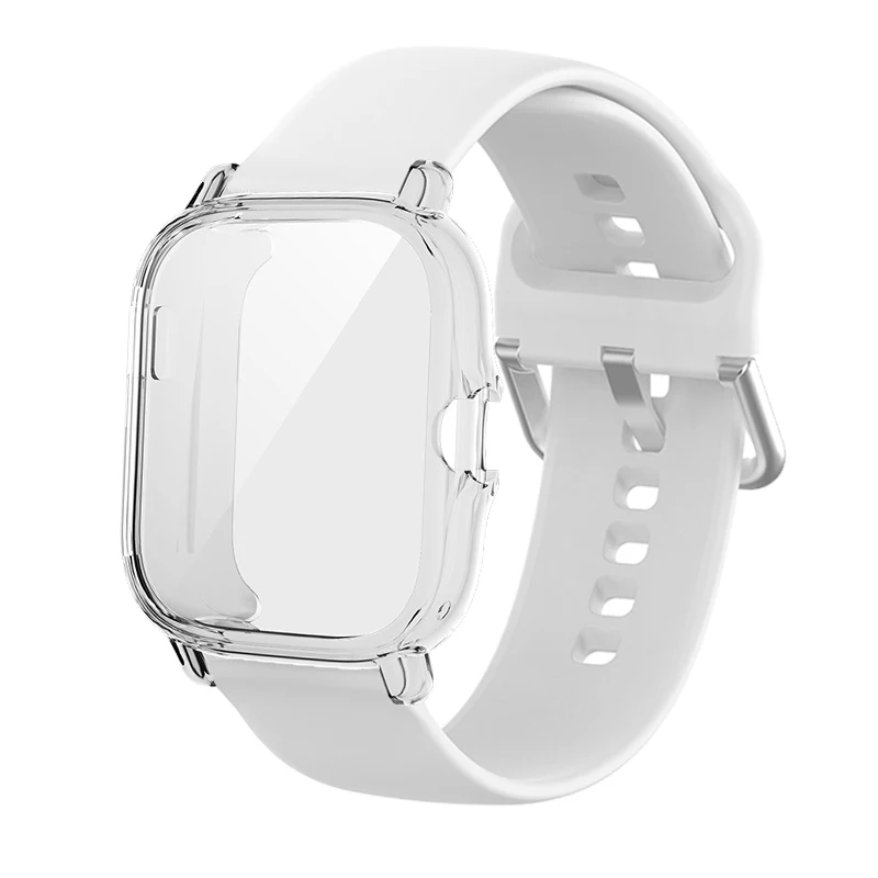 Case + Strap For Amazfit GTS 3 2 Mini 2e Smart Watch Band Silicone Bracelet for Amazfit Bip U Pro S Lite Protection Cover bumper