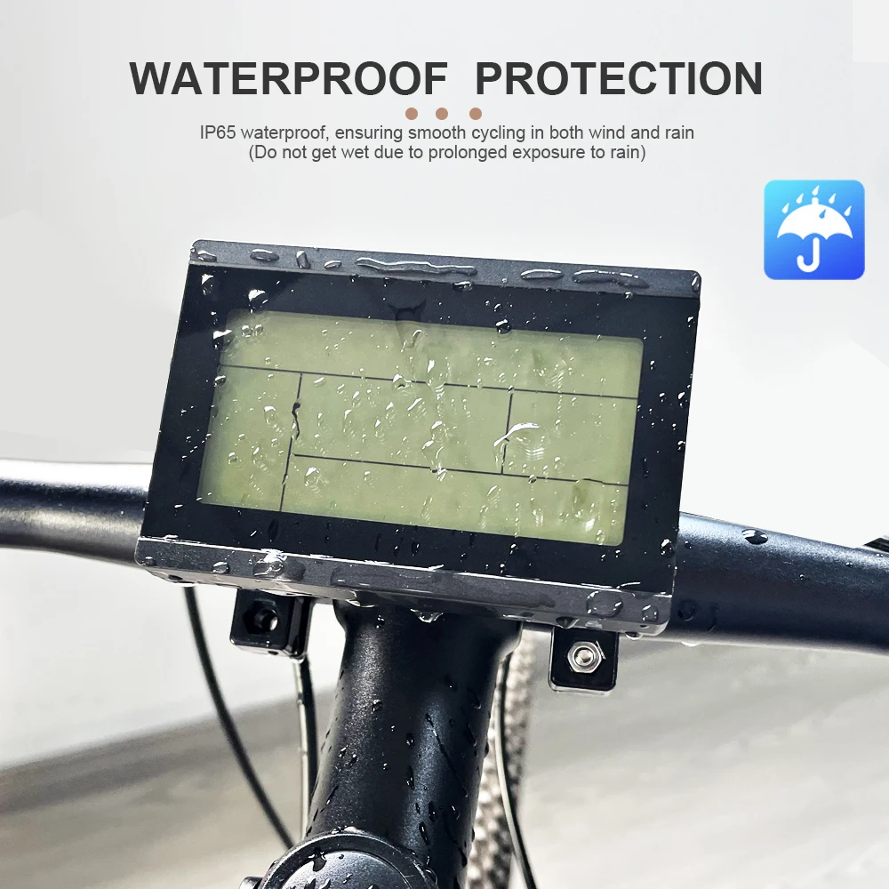 Фото Интеллектуальный контроллер Ebike KT Display LCD3 с водонепроницаемым разъемом SM (24В, 36В, 48В, 52В, 60В, 72В) для комплекта переоборудования электровелосипеда №5