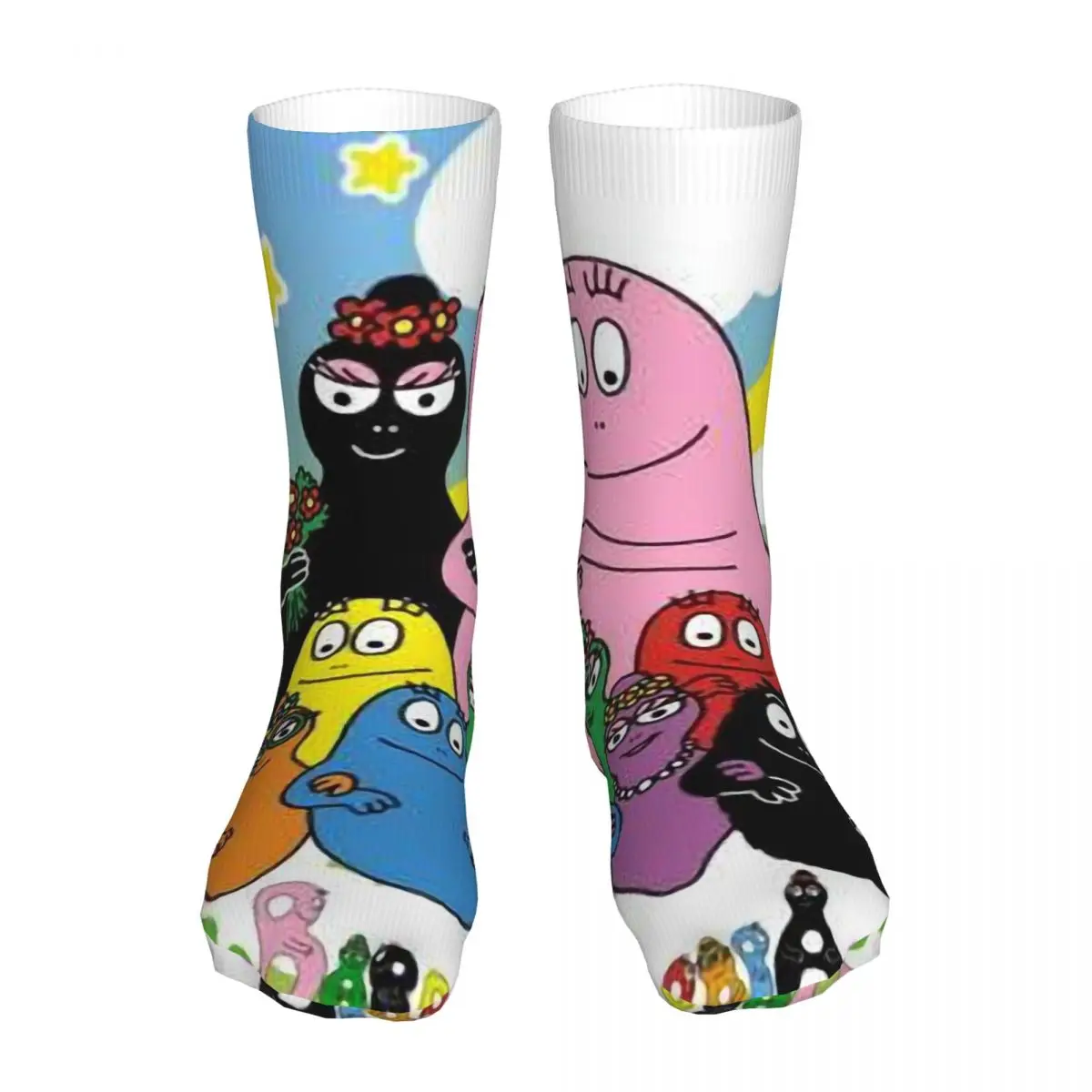 

Les Barbapapa Family Anime Poster Sock Socks Men Women Polyester Stockings Customizable Hip Hop