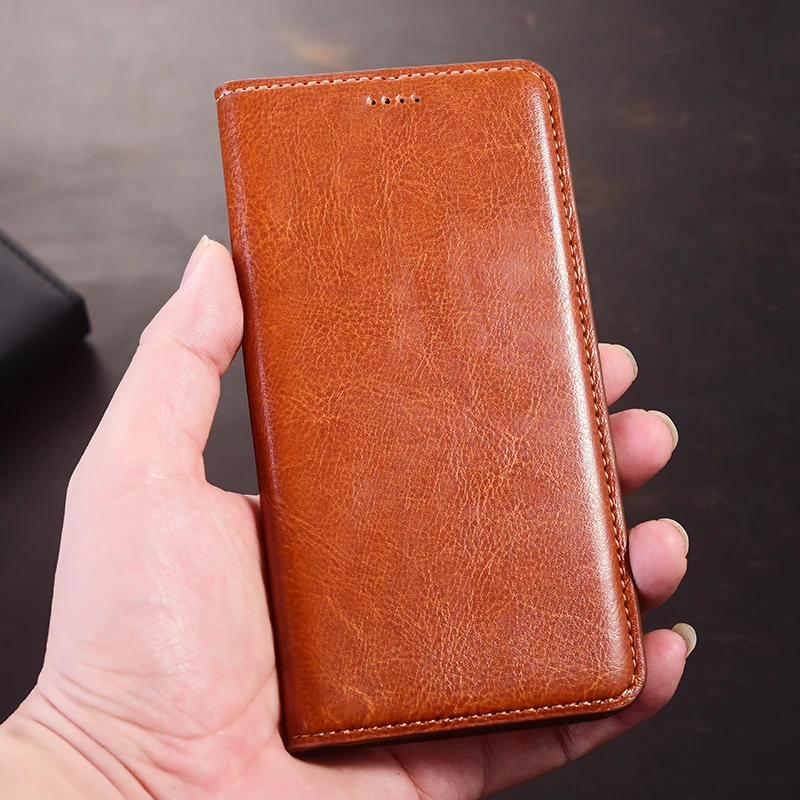 Чехол для телефона Crazy Horse из натуральной кожи Samsung Galaxy Note 8 9 10 Plus Note20