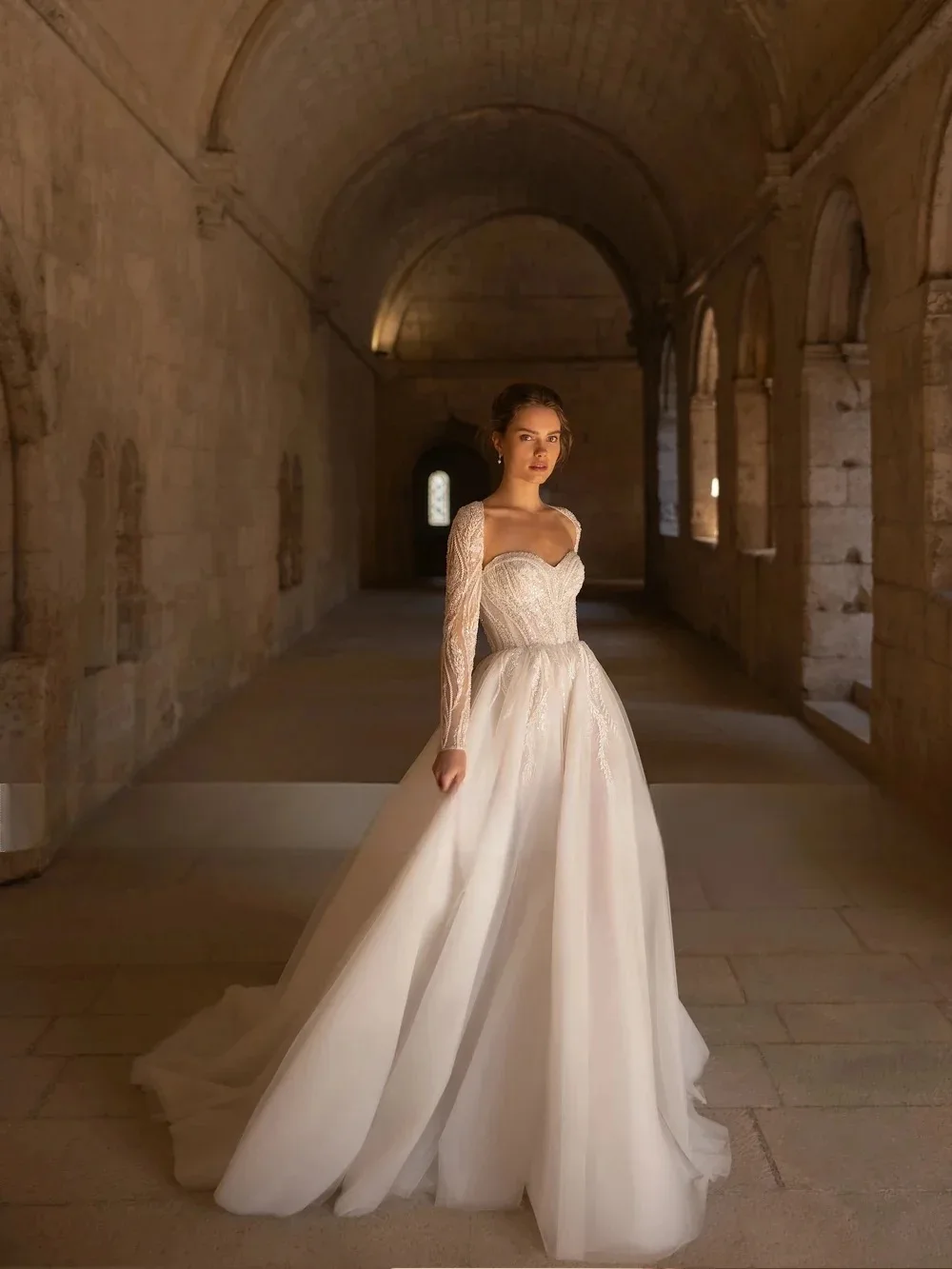 Простое свадебное платье по индивидуальному заказу накидка 2 в 1 трапециевидной