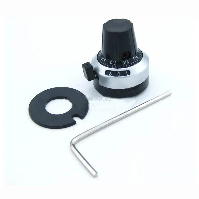 

2PCS/LOT 3590S 4MM WXD3-13 WXD3-12 Potentiometer Precise Dial knob lockable Hat Multi-turn Potentiometer Knob Cap