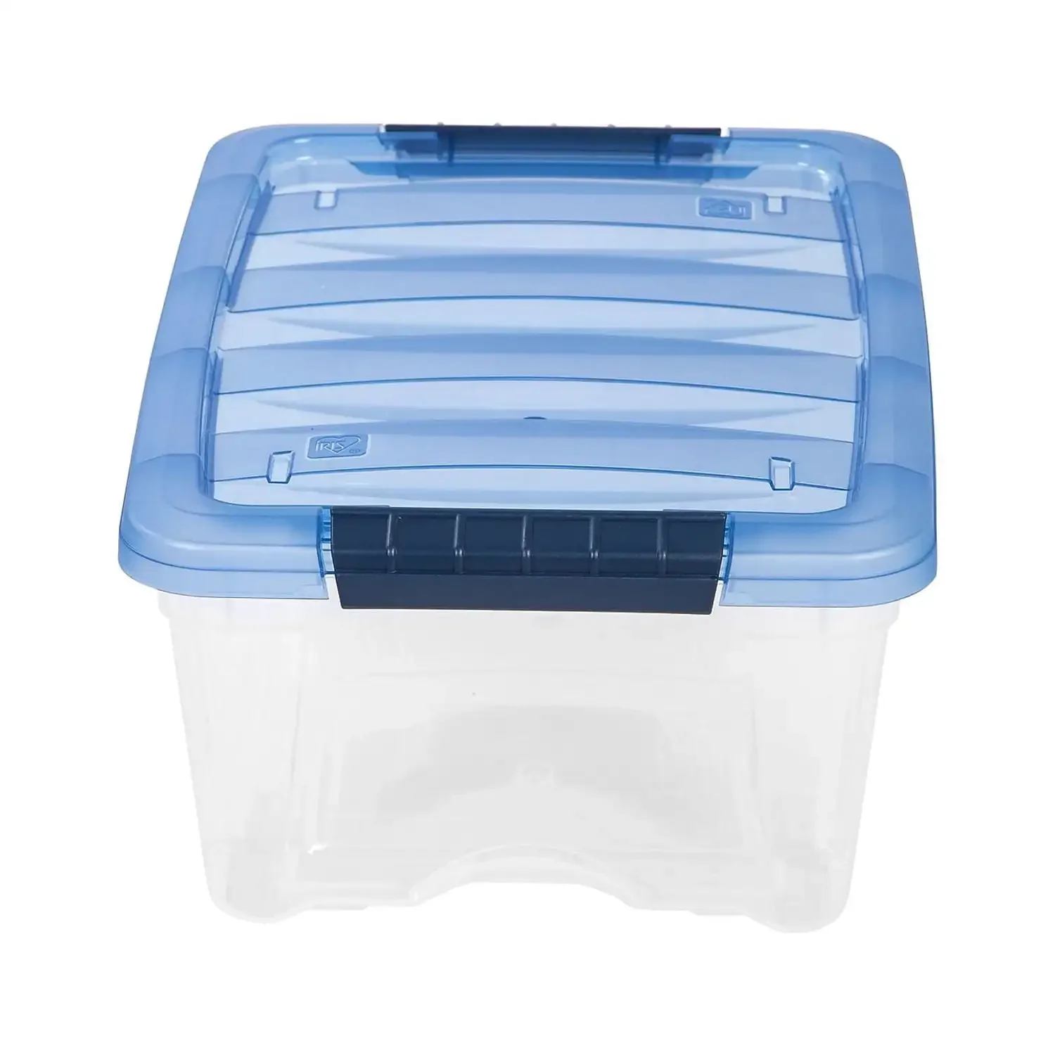 

Free Shipping Stack & Pull 12.9 Qt. Latch Lid Storage Bin Navy/Clear (100306) Organizer Box Storage Organizer Storage Box