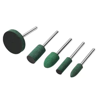 5pcsset cylindrical conical sesame rubber grinding heads polishing abrasive grinding stone wheel head rotary tools accessories