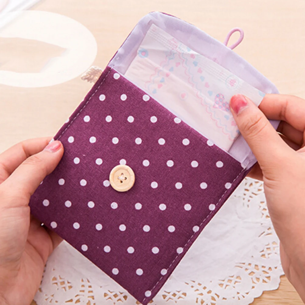 

Гигиенические прокладки для гигиенических салфеток с бантом для девочек, маленькая сумка для переноски, 5 цветов, 1 шт.