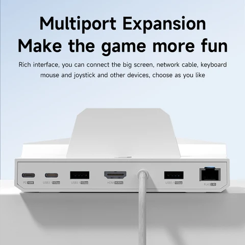 Hagibis Док-станция 6 в 1 для ROG Ally/Steam Deck/Switch