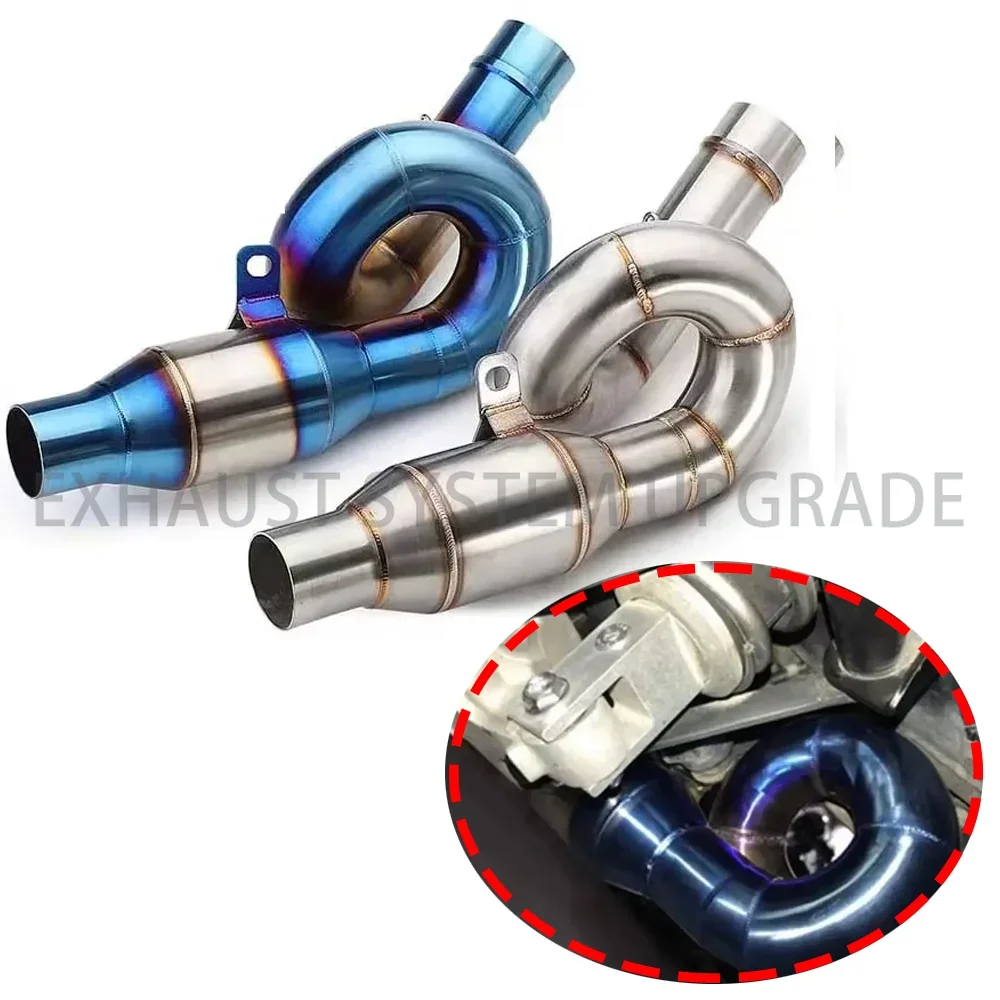 Выхлопная труба для KAWASAKI Z800 Z 800 Модифицированная средняя мотоцикла перекрестная