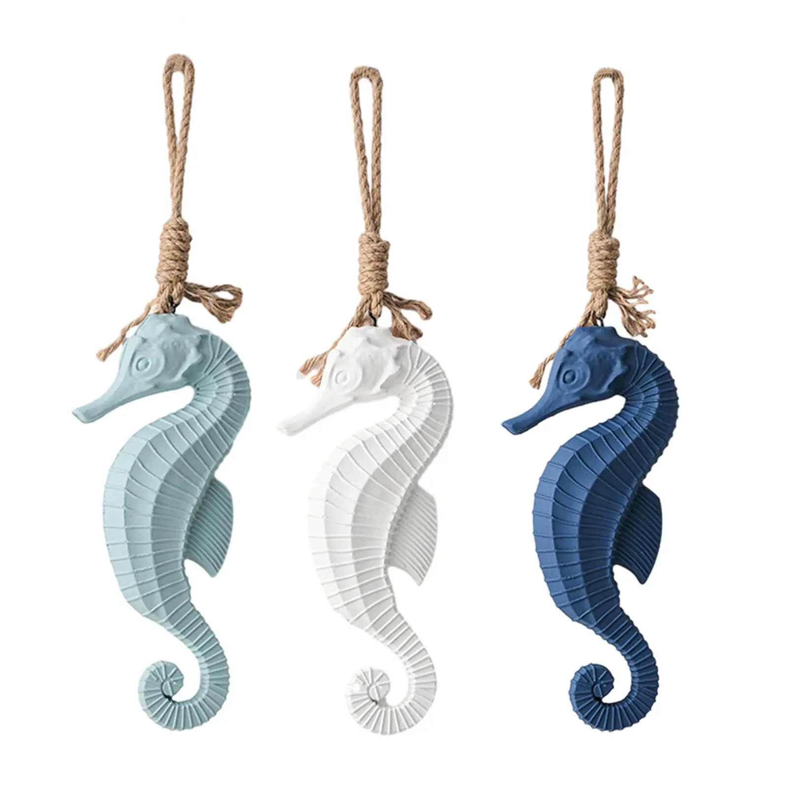 

Seahorse Pendant Wall Decoration Gift Wood Seahorse for Hotel Office Indoor