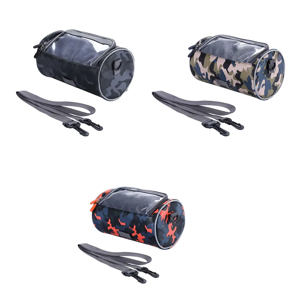 

Сумка на руль велосипеда, портативный держатель для сенсорного экрана, с ключами и зарядным устройством, черный цвет