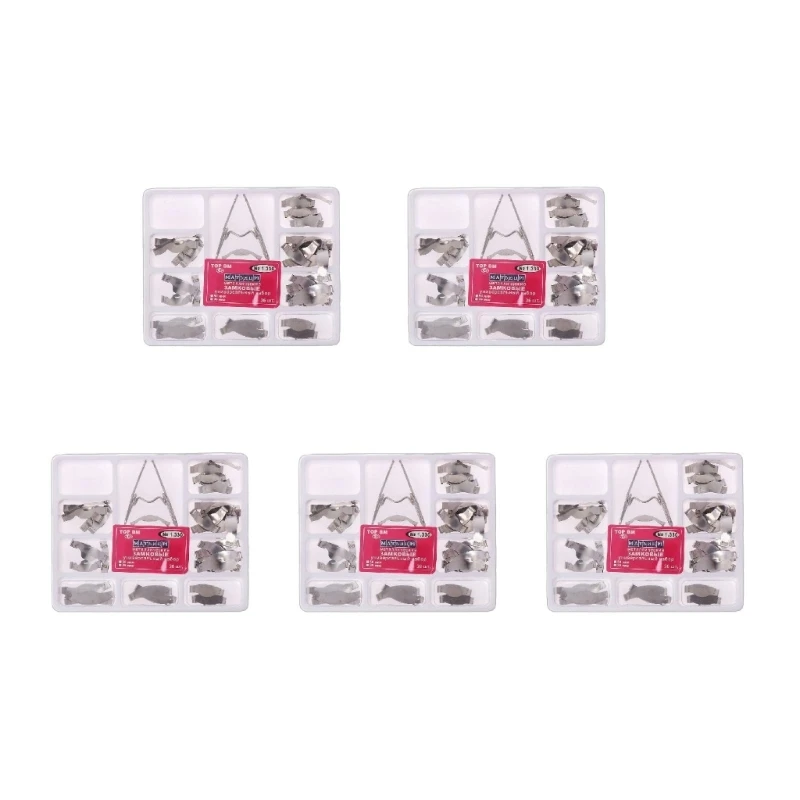 36 шт. Контурные металлические матрицы для стоматологического седла