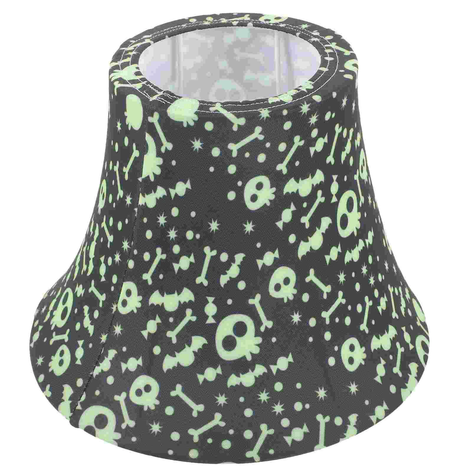 

Bedside Lamp Cover Lace Decor Shades Scary Halloween Lampshade Landscape Favors